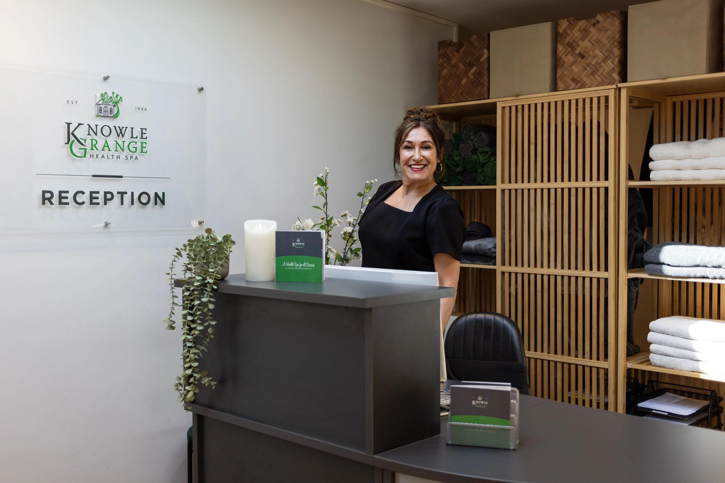 The welcoming reception at Knowle Grange